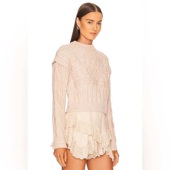 NWT Minkpink Jolene Cable Knit Sweater (size S) - Picture 3 of 12